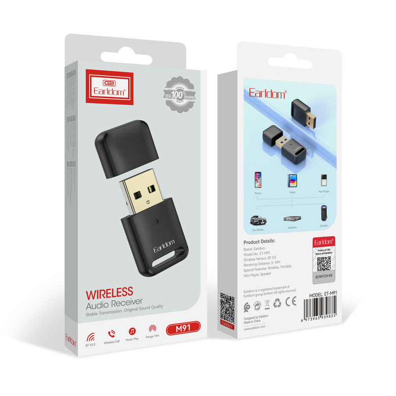 دانگل بلوتوث ارلدام مدل M91 قسطی گشت